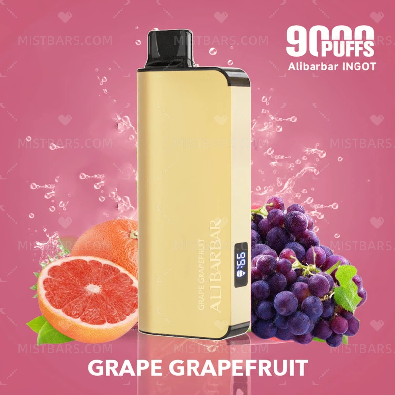 GRAPE GRAPEFRUIT ALIBARBAR INGOT 9000 PUFFS