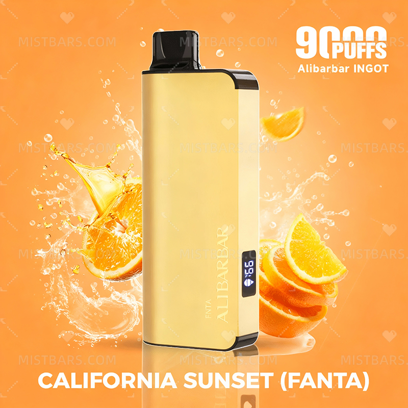 CALIFORNIA SUNSET (FANTA) ALIBARBAR INGOT 9000 PUFFS