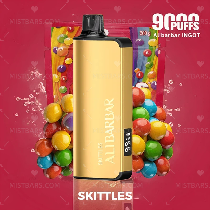 SKITTLES ALIBARBAR INGOT 9000 PUFFS