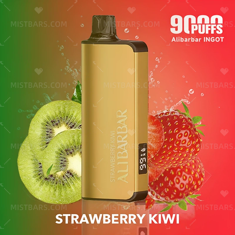 STRAWBERRY KIWI ALIBARBAR INGOT 9000 PUFFS