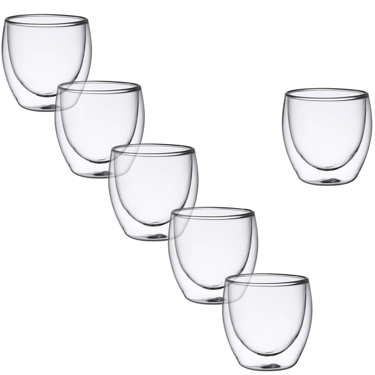 Modern House Lundi mugg 6-pack 25 cl klar