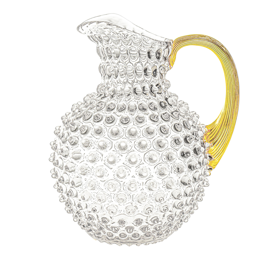 Klimchi Hobnail karaff 2 l klar med guldhandtag