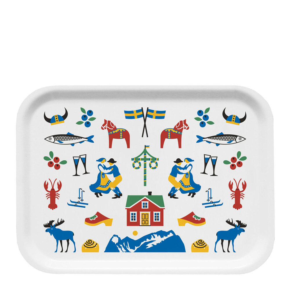 Citronelles Sweden Traditions Frukostbricka 27x20 cm Multi