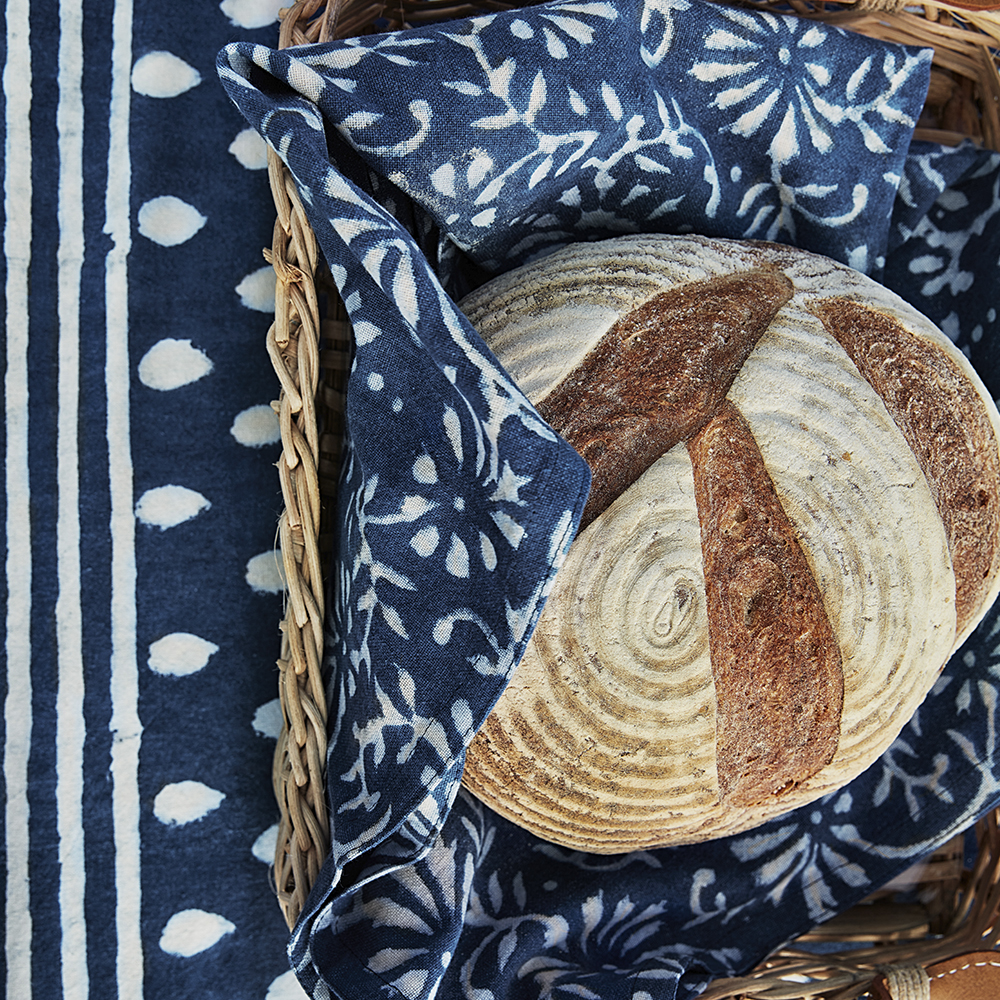 Chamois Indigo Bordsduk 170x270 cm Drop