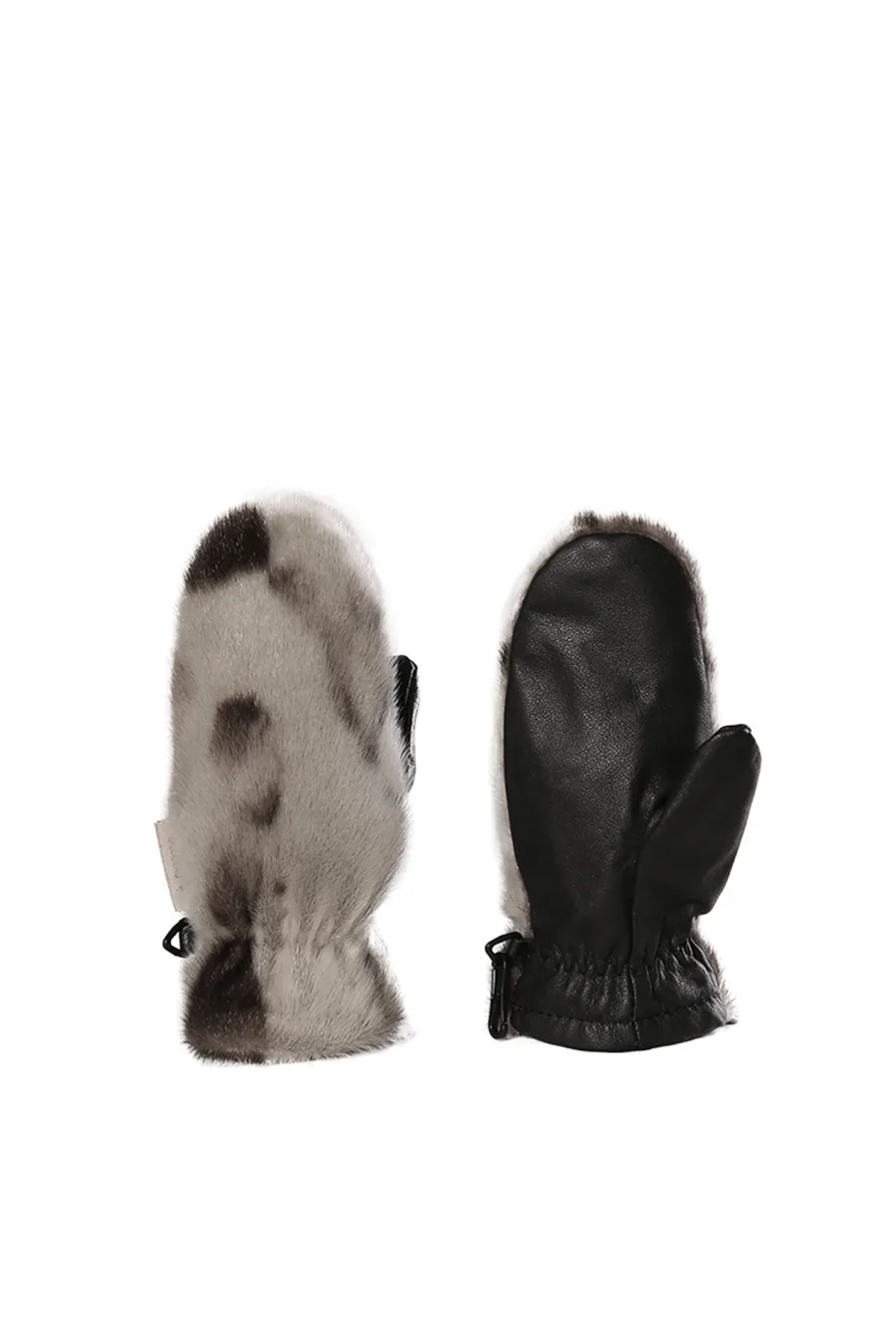 Mitaines en fourrure de Loup Marin naturel enfant - De ville