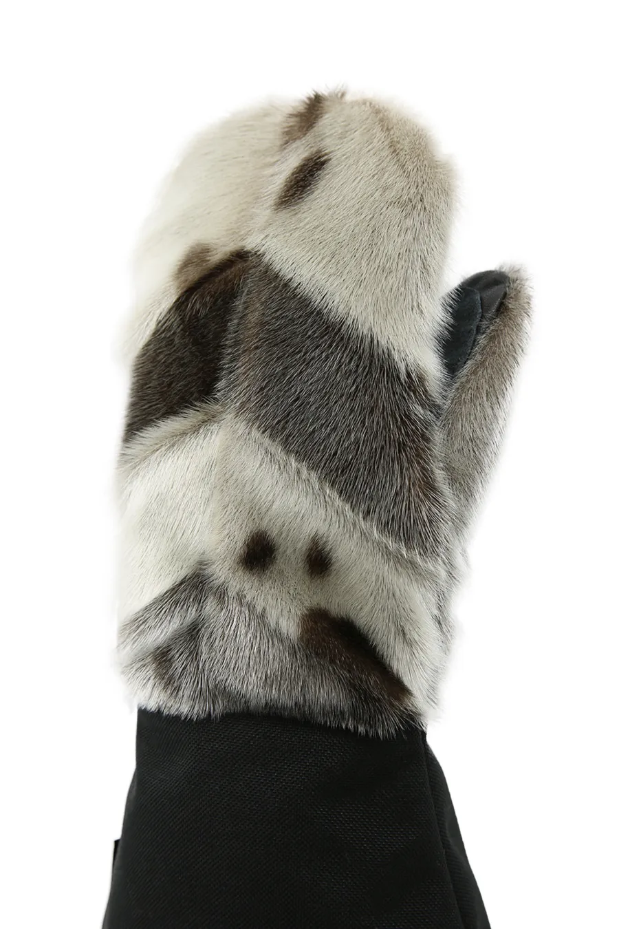 Mitaines "Expédition" en fourrure de Loup marin et Nylon - Longues