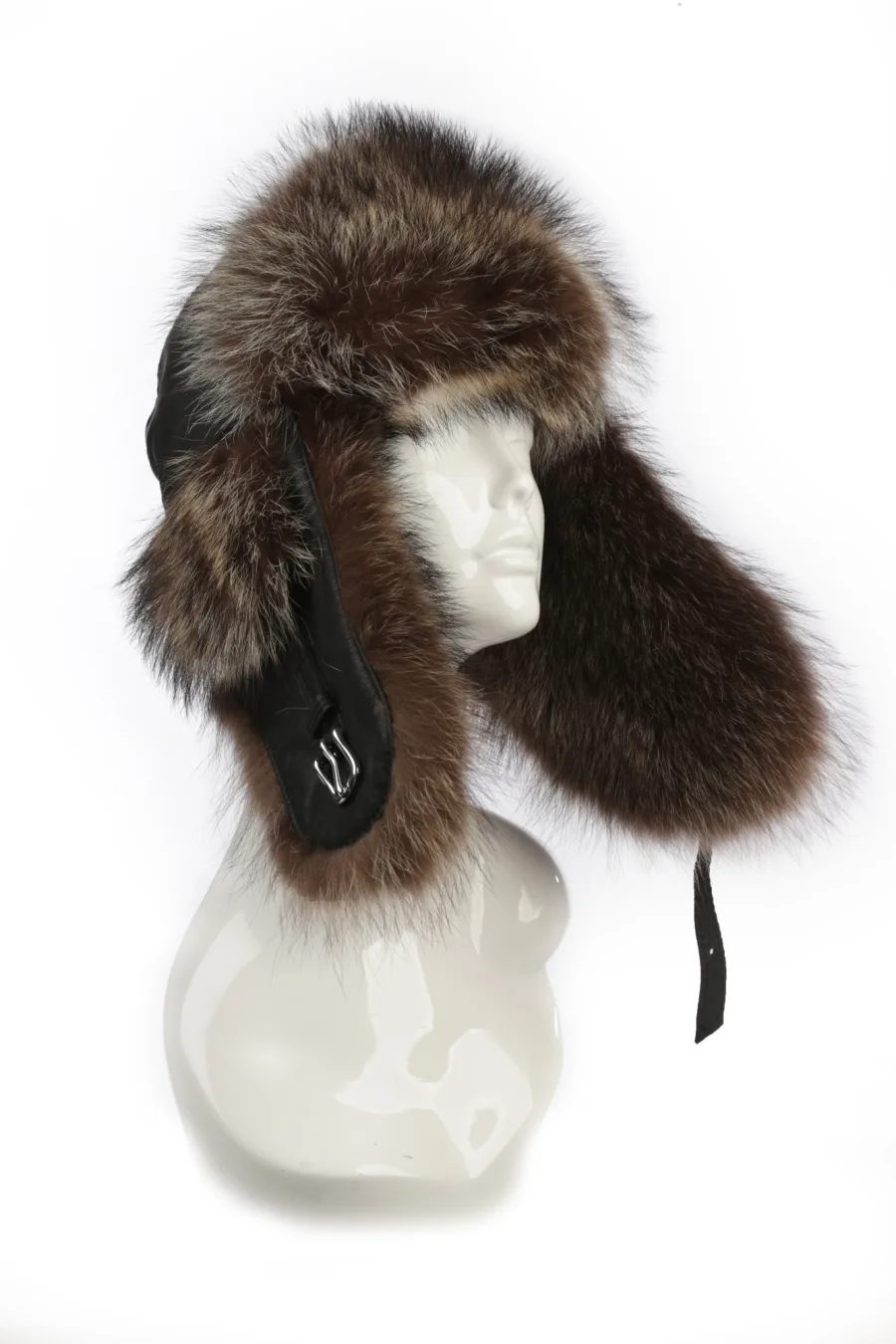 Chapeau en fourrure de Raton Laveur - Aviateur