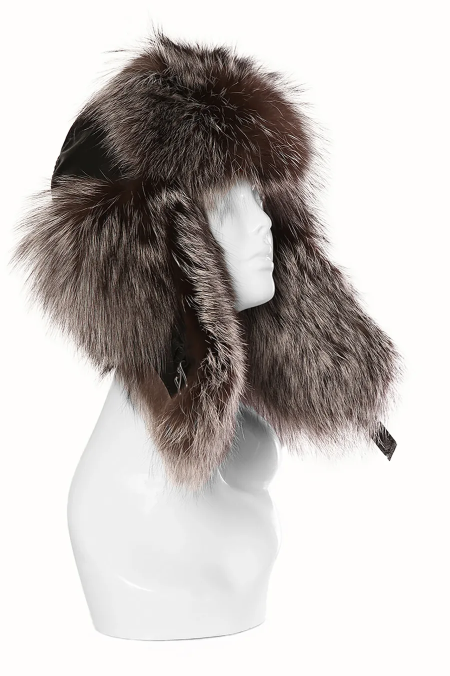 Chapeau en fourrure de Renard Agenté de forêt - Aviateur