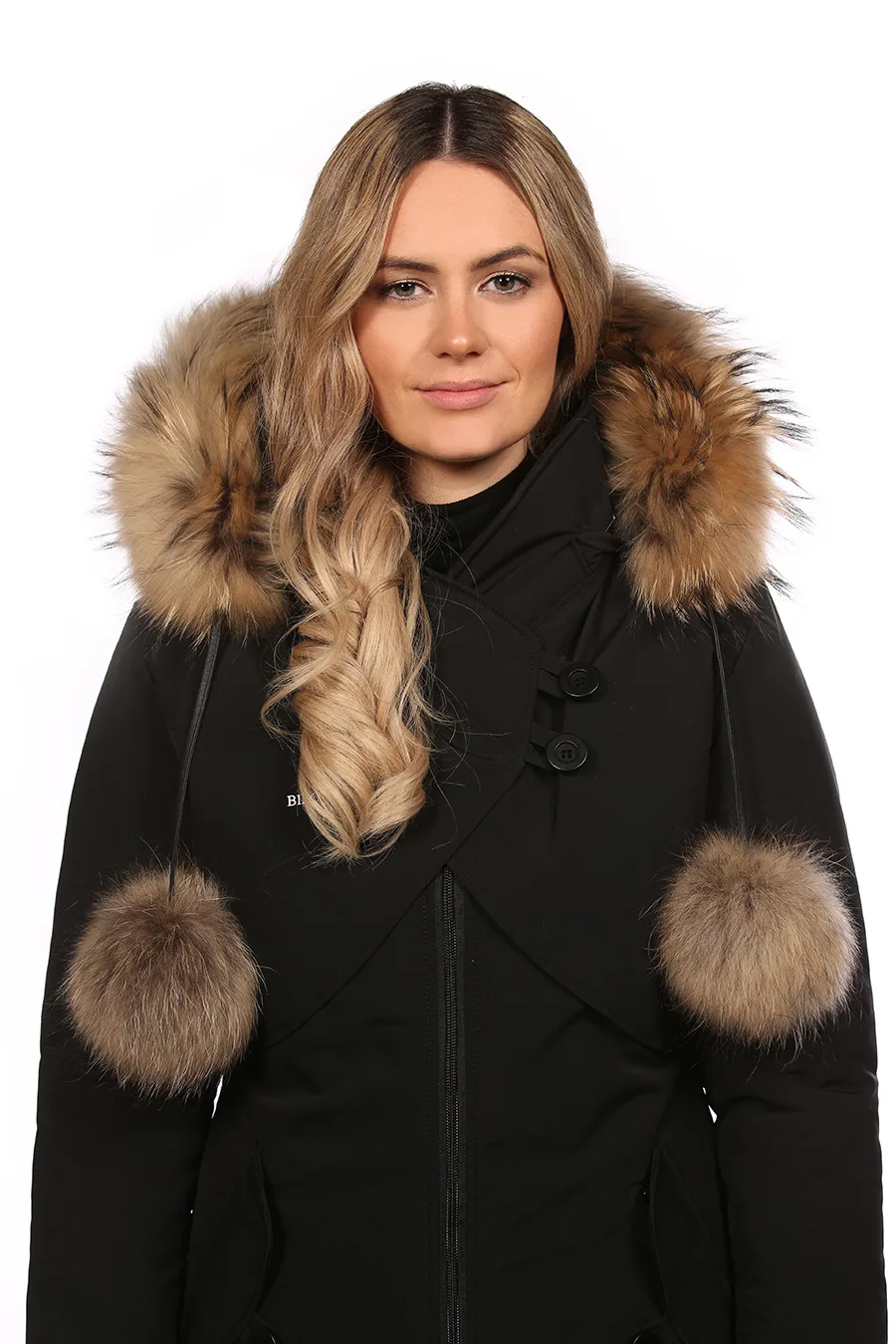 Bande pompons en fourrure de Finn Raccoon (28 PO)