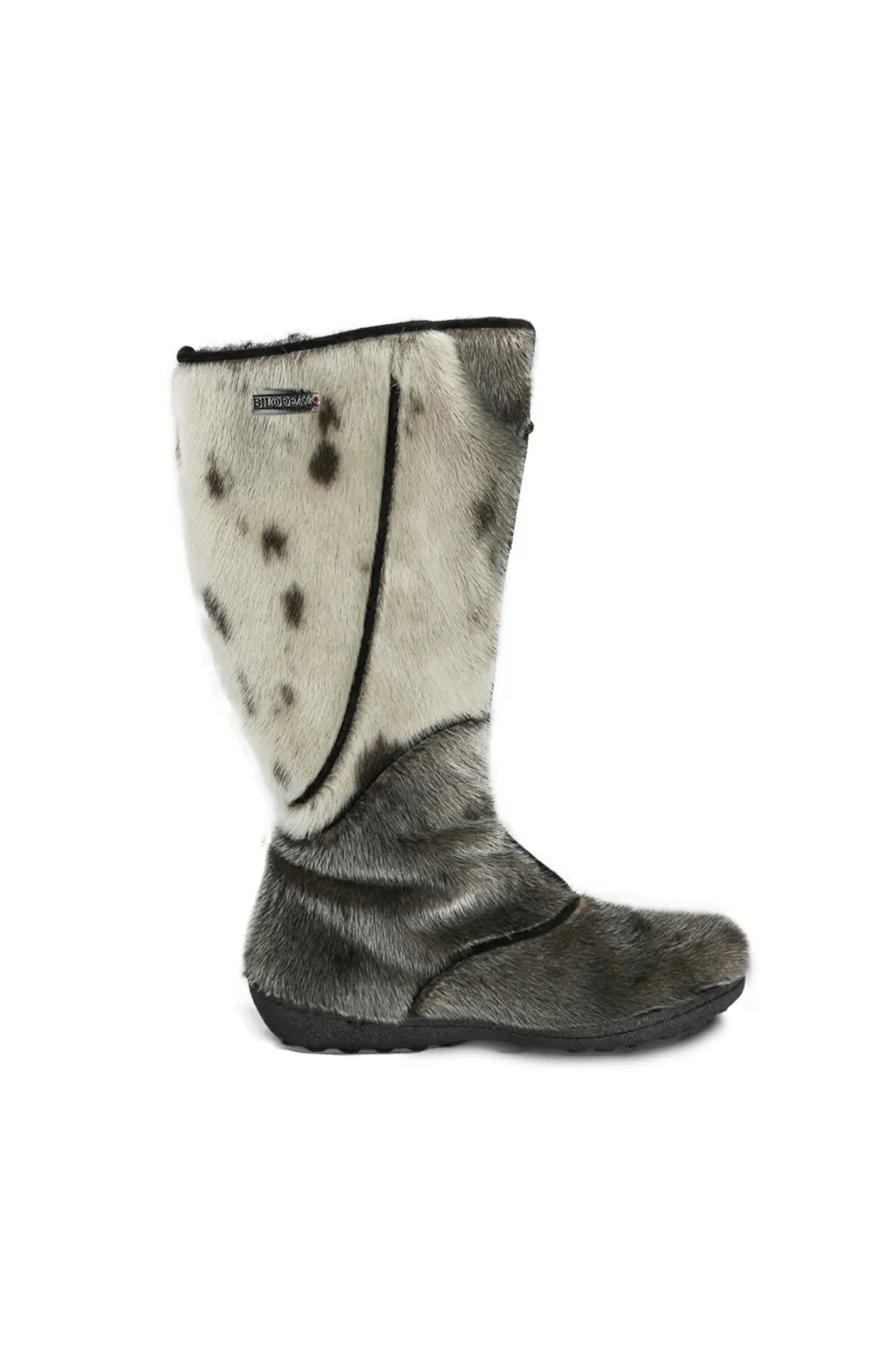 Bottes en fourrure de Loup Marin naturel Kiona - Mollet 20"