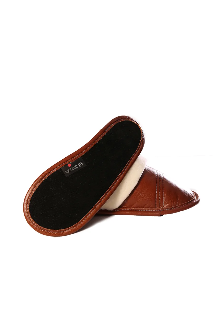 Mules cuir et Mouton blanc