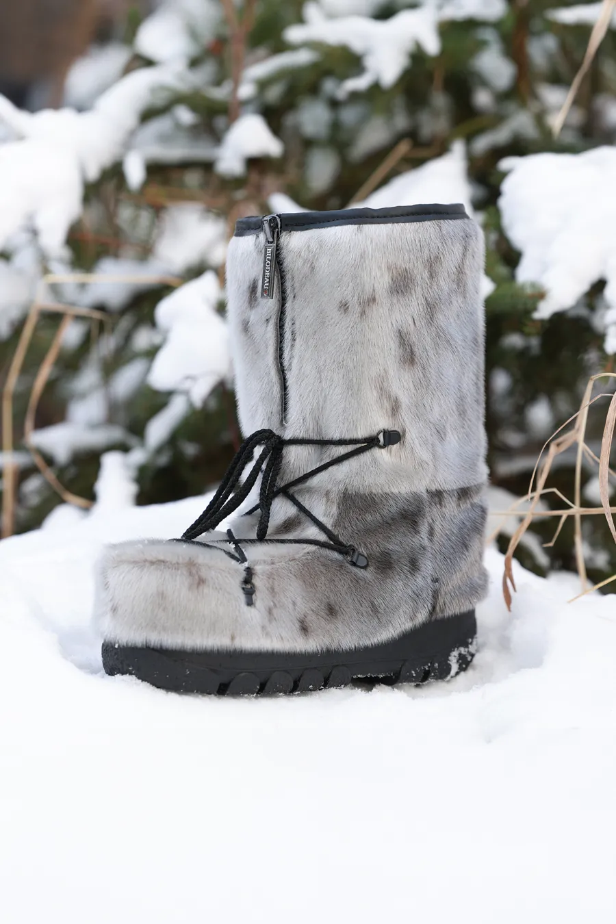 Bottes en fourrure de Loup Marin naturel - Blizzard
