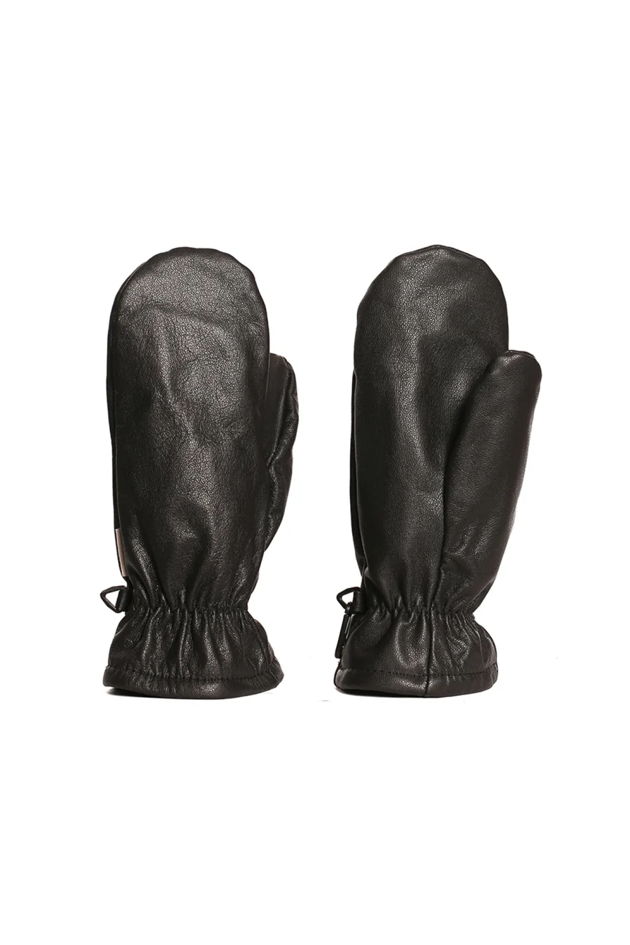 Mitaines en cuir noir - De ville