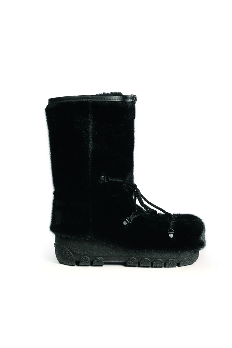 Bottes en fourrure enfant Loup Marin noir - Blizzard