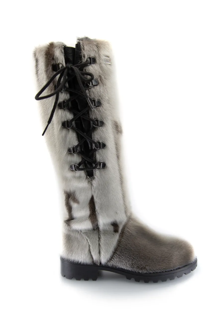 Bottes en fourrure de Loup Marin naturel - Margot