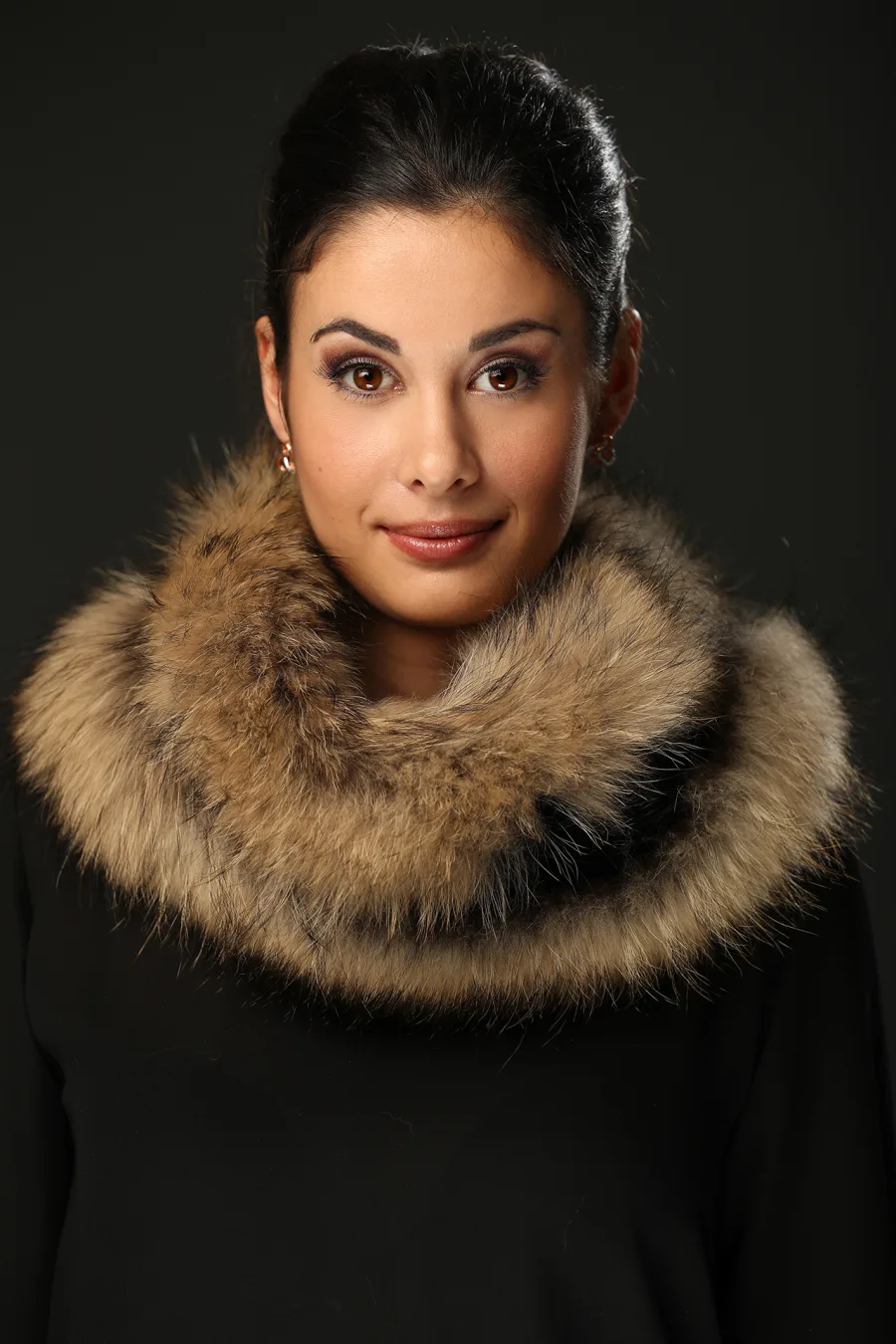 Foulard Infinity Castor Noir et Finn Raccoon