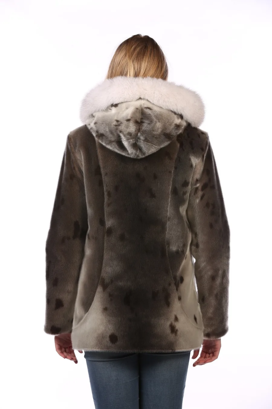 Manteau BILODEAU - Loup Marin naturel & Renard Blanc