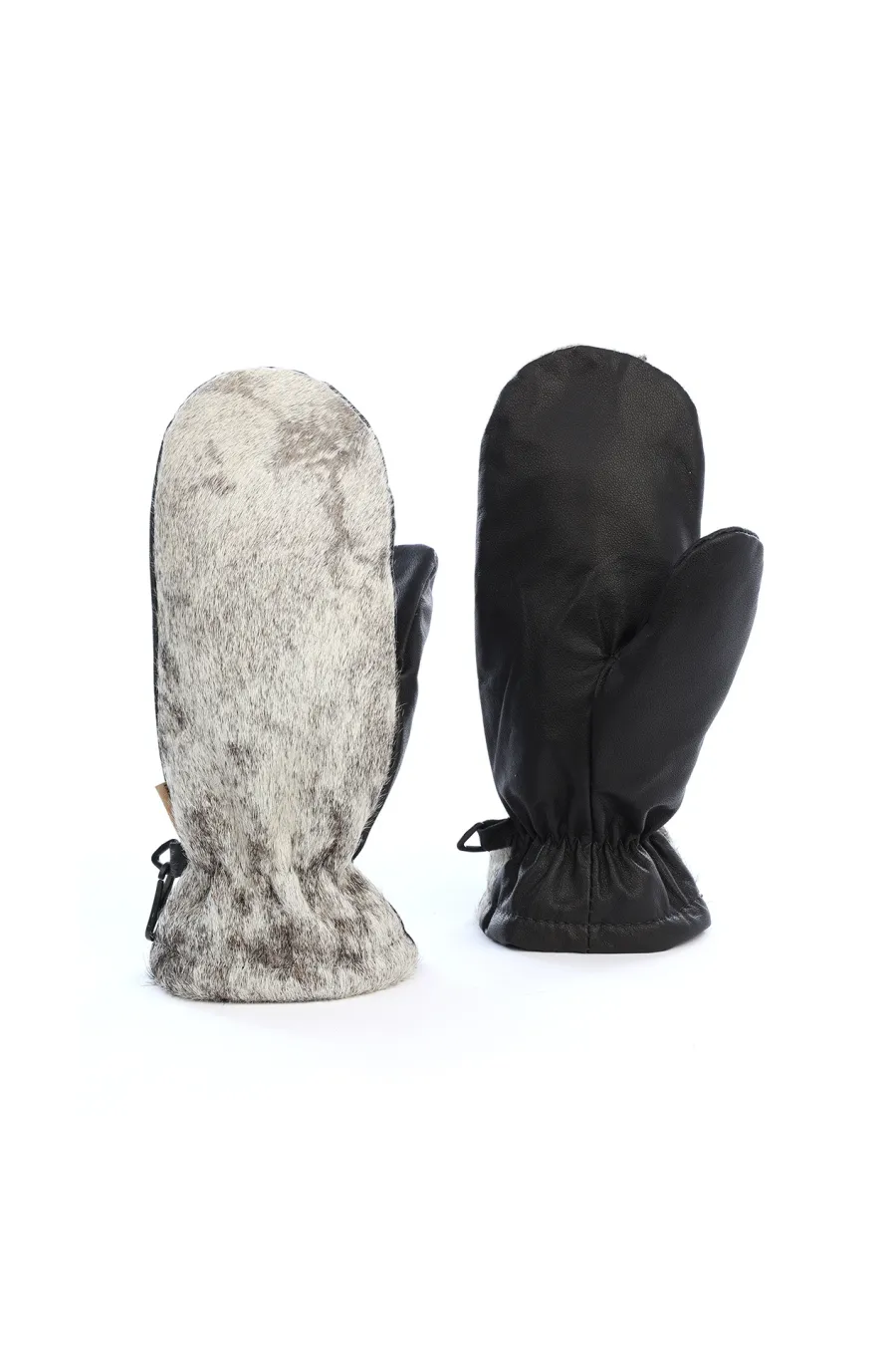 Mitaines en fourrure de Vache naturelle - De ville