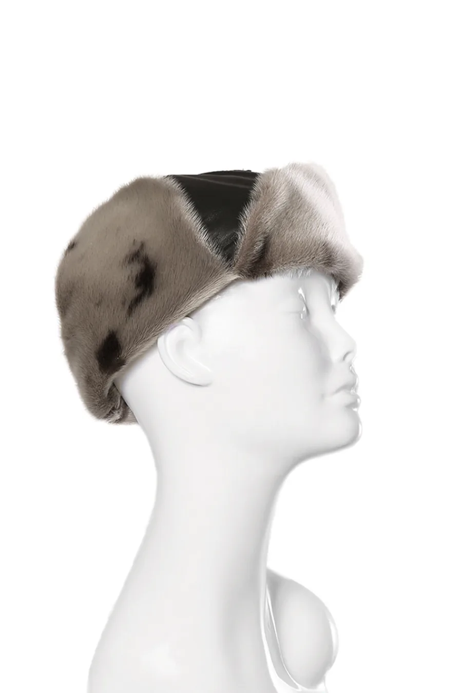 Chapeau en fourrure de Loup Marin naturel - GRC