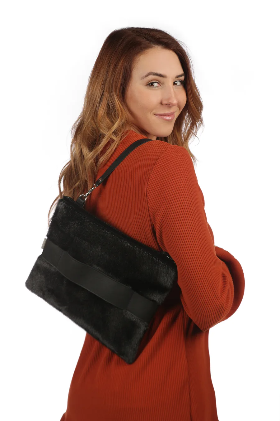 Pochette en Loup Marin noir