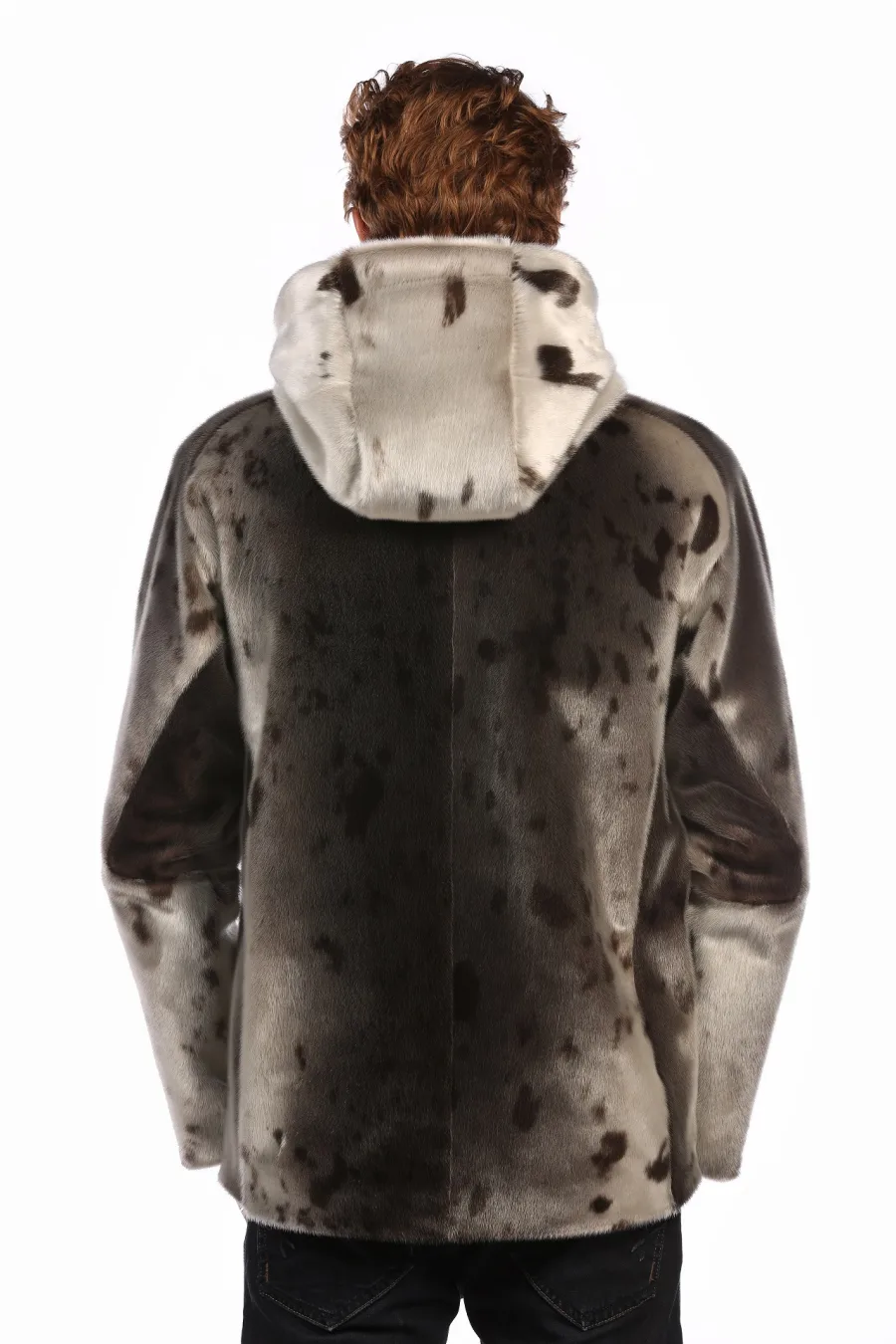 Manteau BILODEAU homme en fourrure de Loup Marin naturel