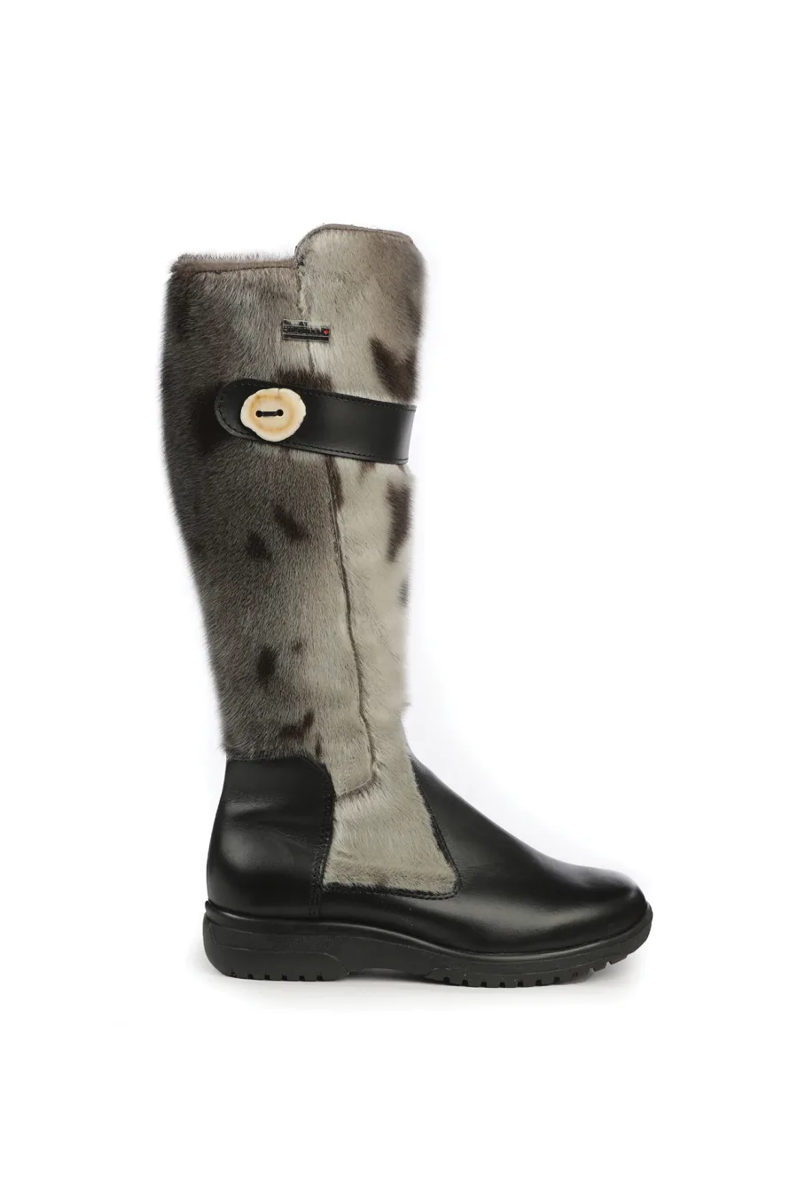 Bottes en fourrure de Loup Marin naturel - Aly