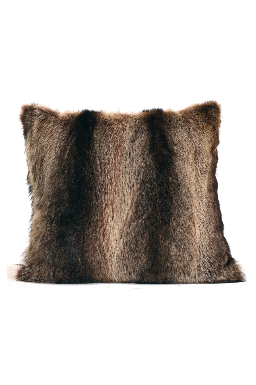 Coussin en fourrure de Raton Laveur