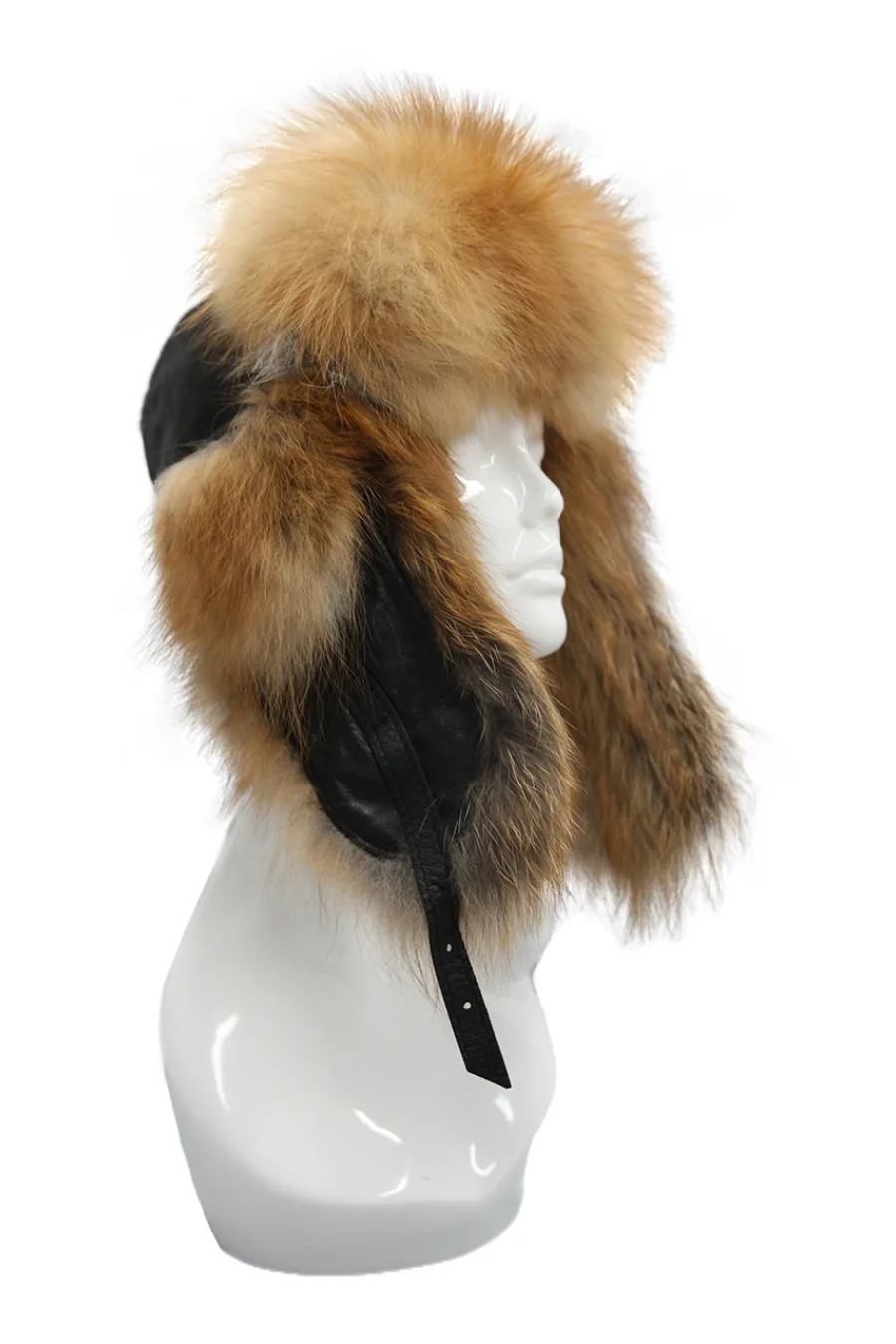 Chapeau en fourrure de Renard Roux - Aviateur