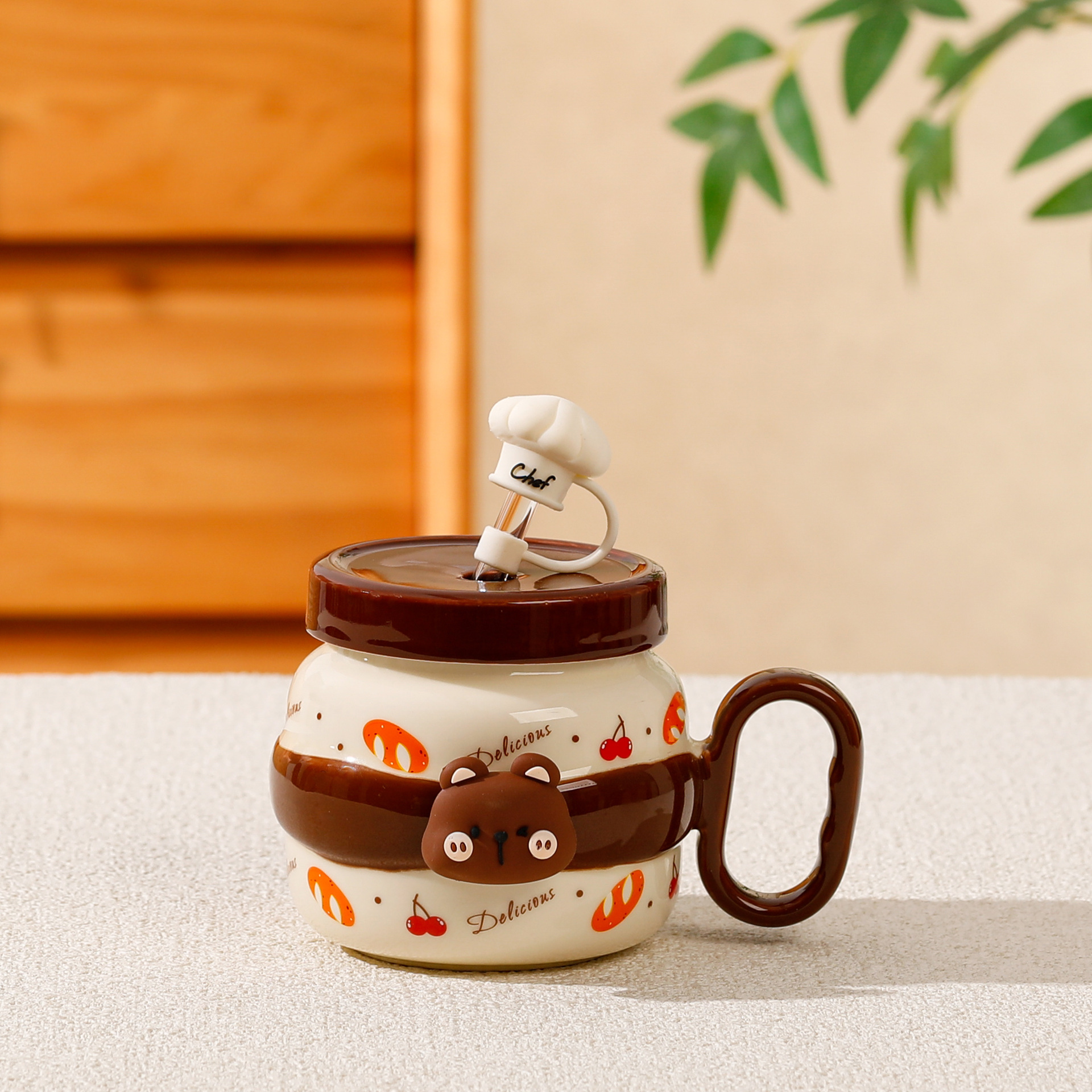 Mug with Straw and Lid