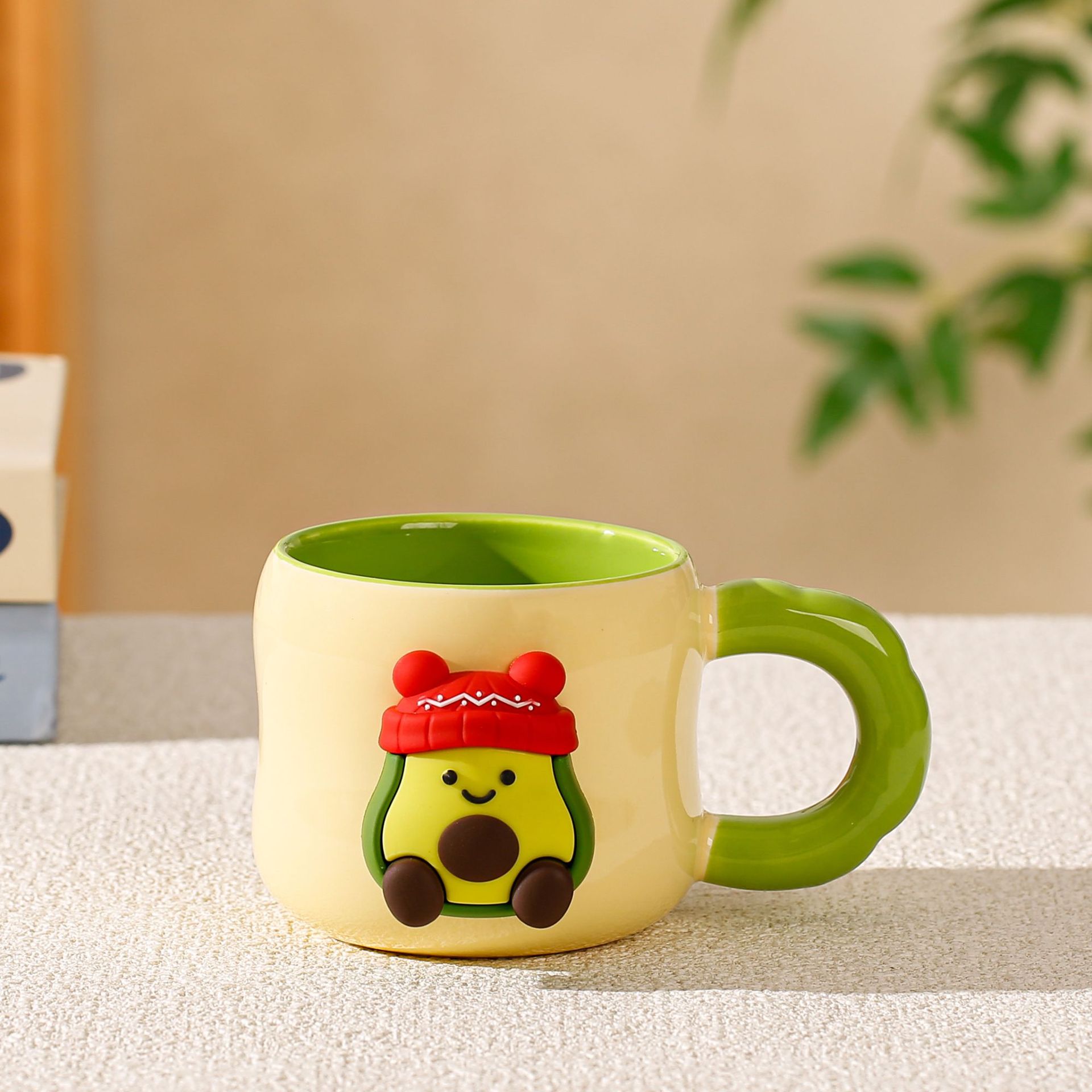 Avocado-Themed Ceramic Mug