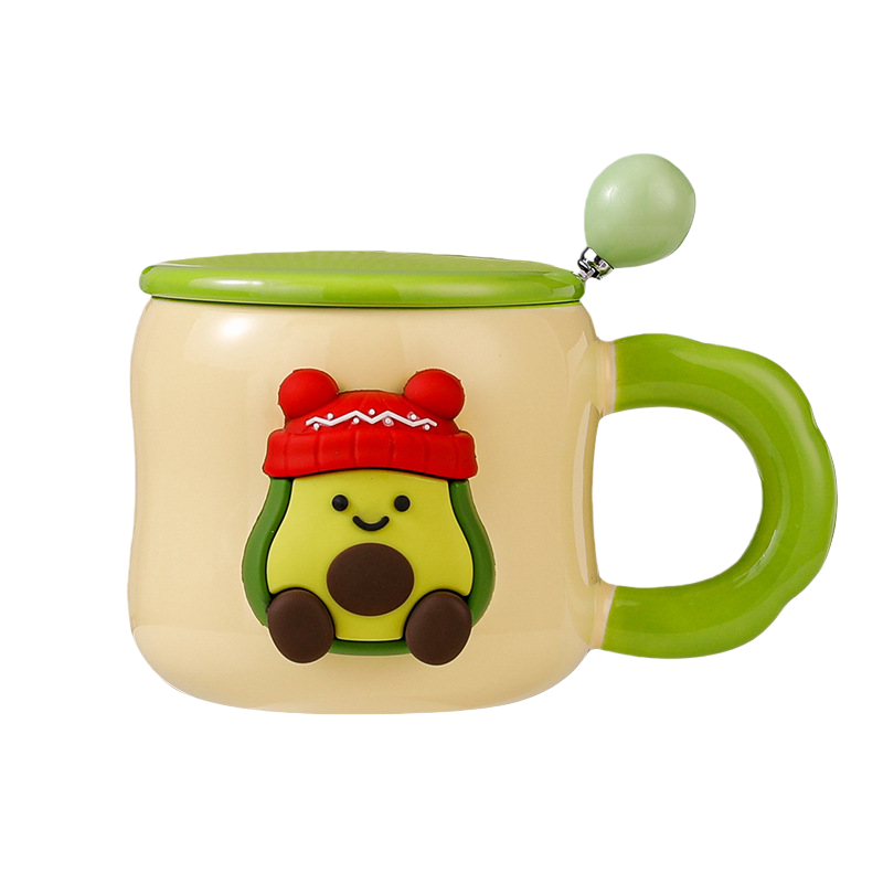 Avocado-Themed Ceramic Mug