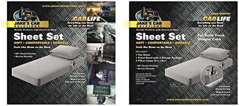 39"x80"x7" Deep /4 Piece Sheets Set, Color Platinum Silver,for Semi Highway Over The Road Sleeper Truck Cab,Airstreem,Bus,Boat & Motorhomes$$Bedding