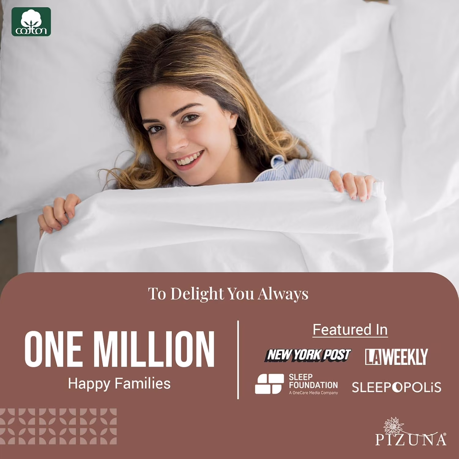 Pure  Cotton Flat Sheets Only  White (1 PC)