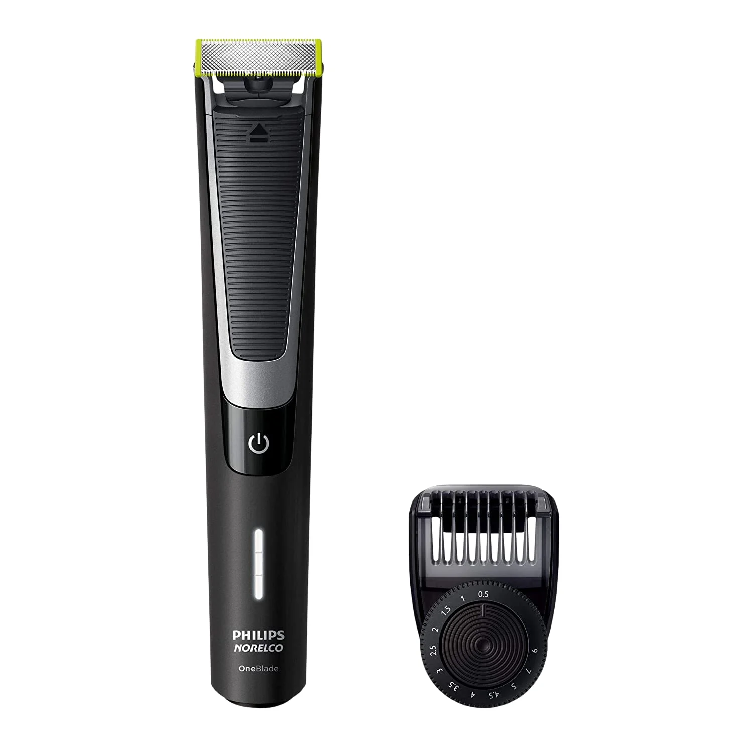 PHILIPS Norelco OneBlade Pro Kit, Hybrid Electric Trimmer and Shaver, QP6510 + OneBlade Body Kit, 3 pieces, Black, 1 Count