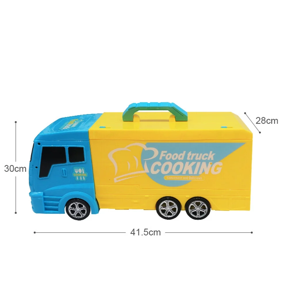 HEMOTON 1 Set Food Truck Toy Realistic Kitchen Truck Pretend Play Toy Educational Toy