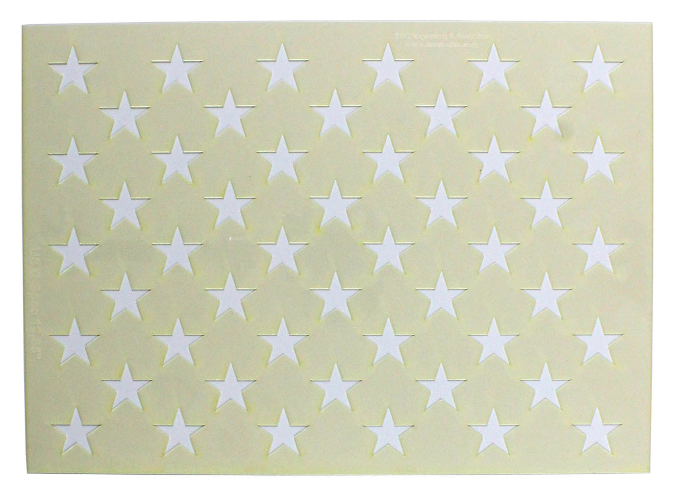 50 Star Field Stencil 14 Mil-G-Spec -12.85