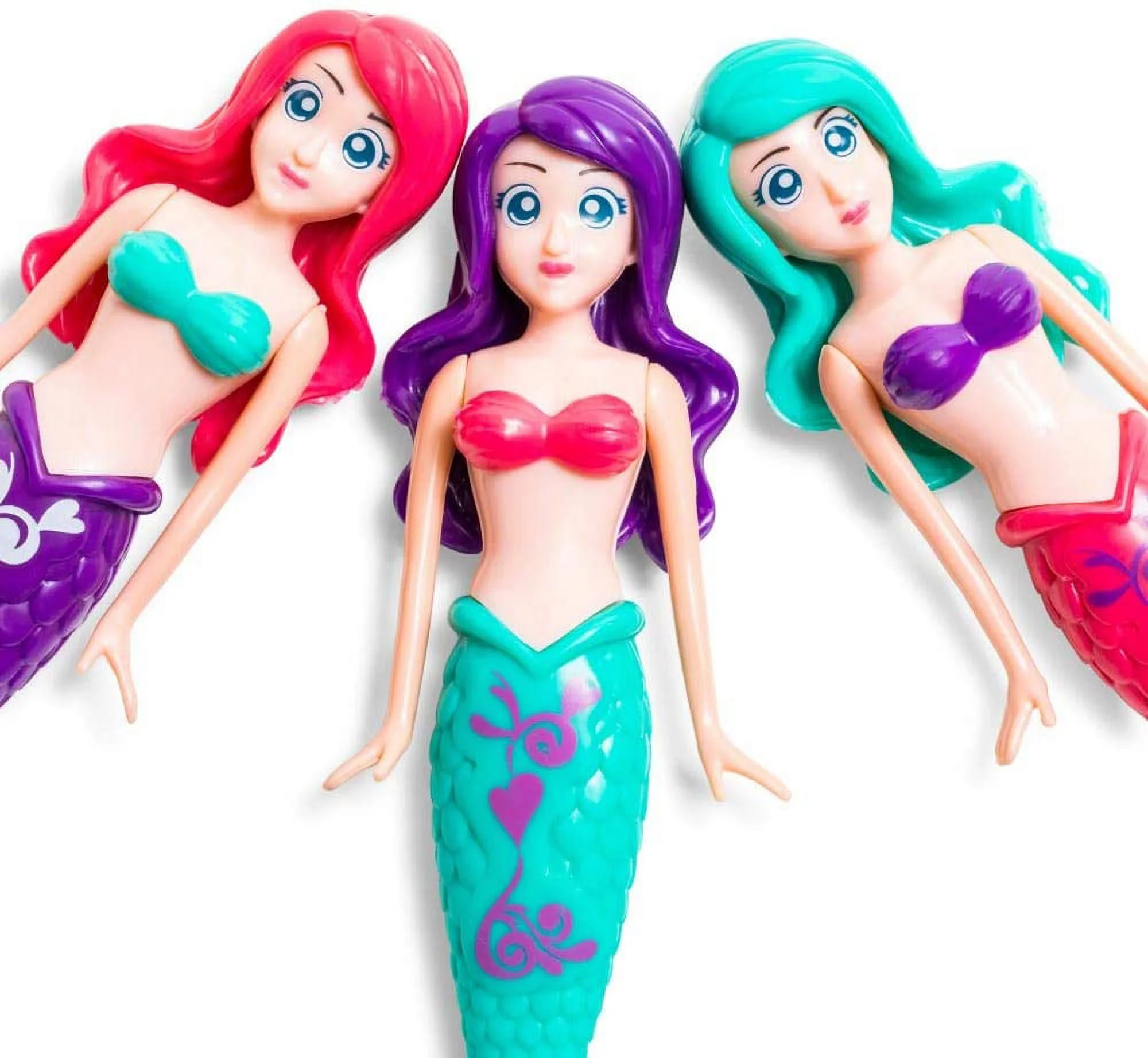 Fun Stuff Banzai Spring and Summer 3 Piece Magical Mermaid Dolls, in Assorted Colors