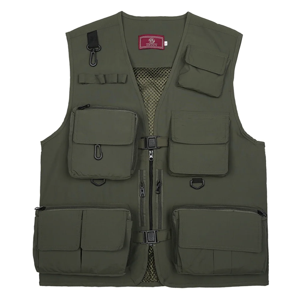 Summer Waistcoat for Fishing Photography, Quick Dry Mesh Vest, Multi Pockets