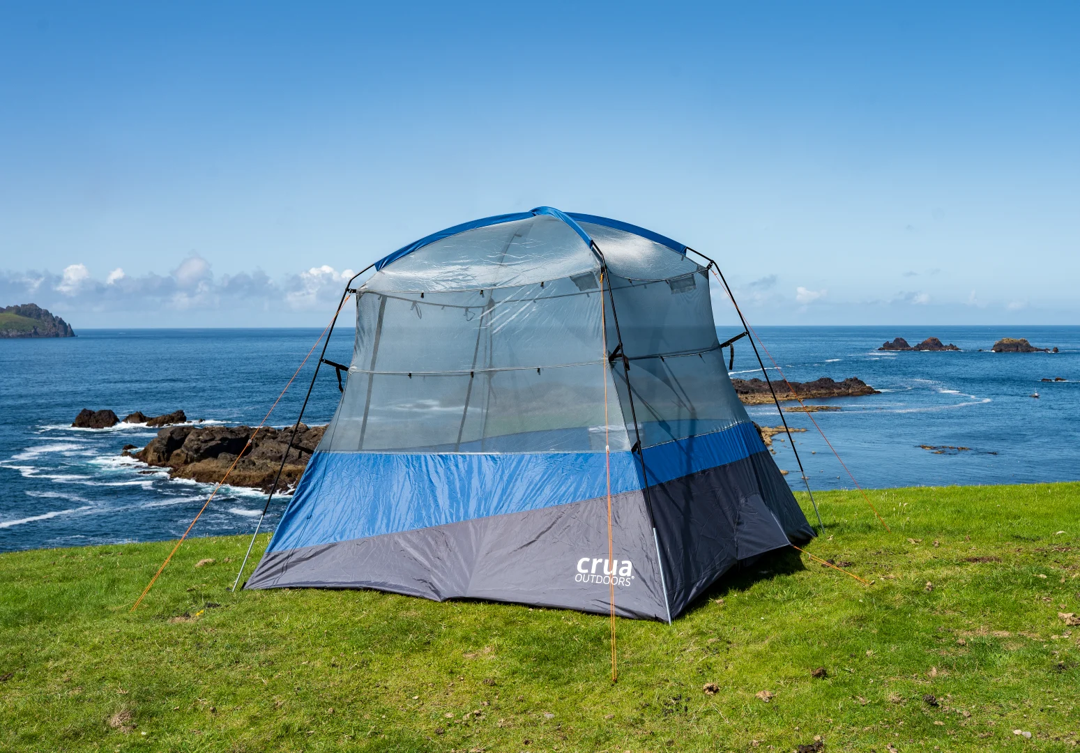 Crua Outdoors Blue Xtent Maxx 2 - 3 Person Tent Lightweight Pop-up and Extendable