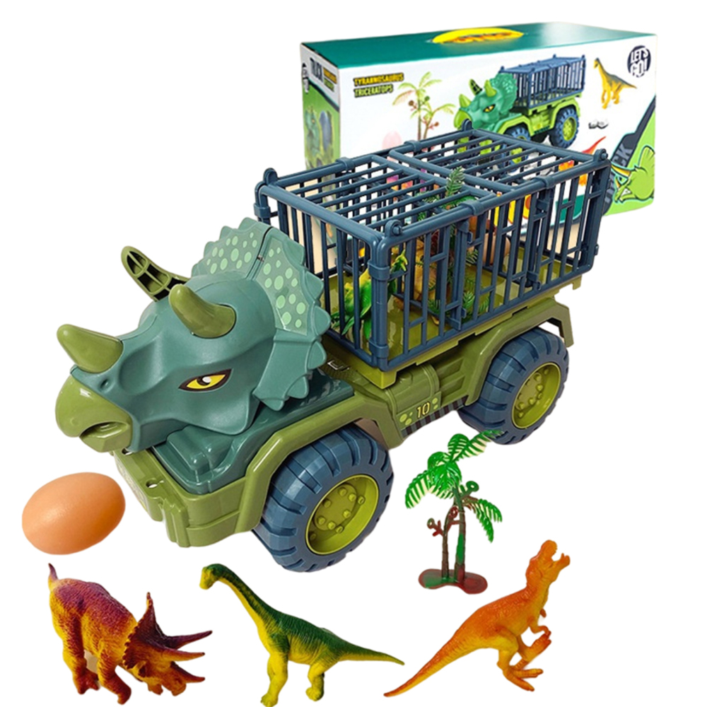 Alextreme Large Dinosaur Car Truck Excavator Transport Car Toys Carrier Truck Vehicle Toys Dinosaur Toys for Children