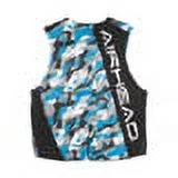 Airhead Camo Cool Neolite Blue Life Vest Jacket, Mens Small | 15002-08-B-BL