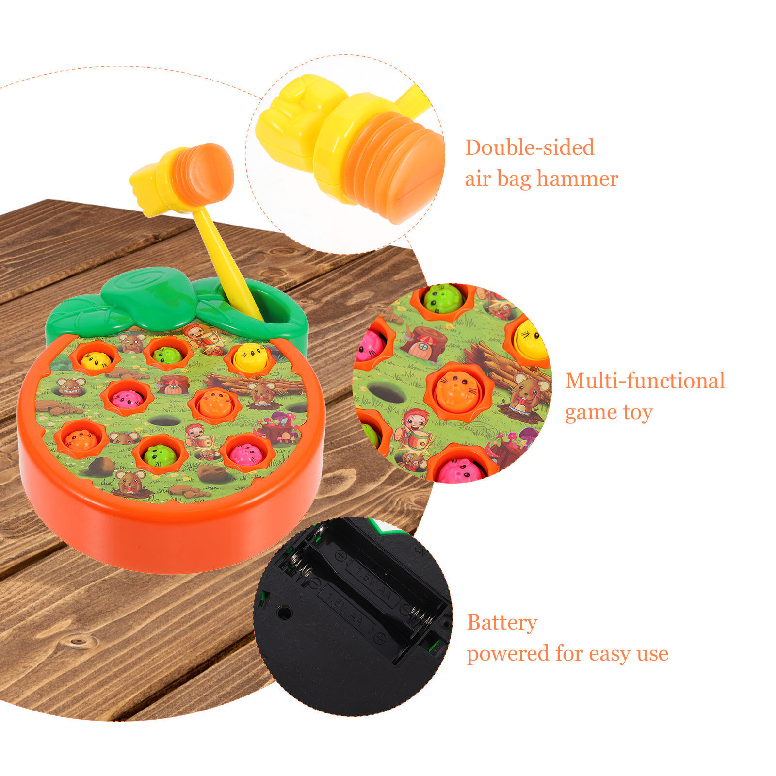 Music Whack Toy Mole Game Baby Educational Toys Kids Hammering Abs Child Toddler