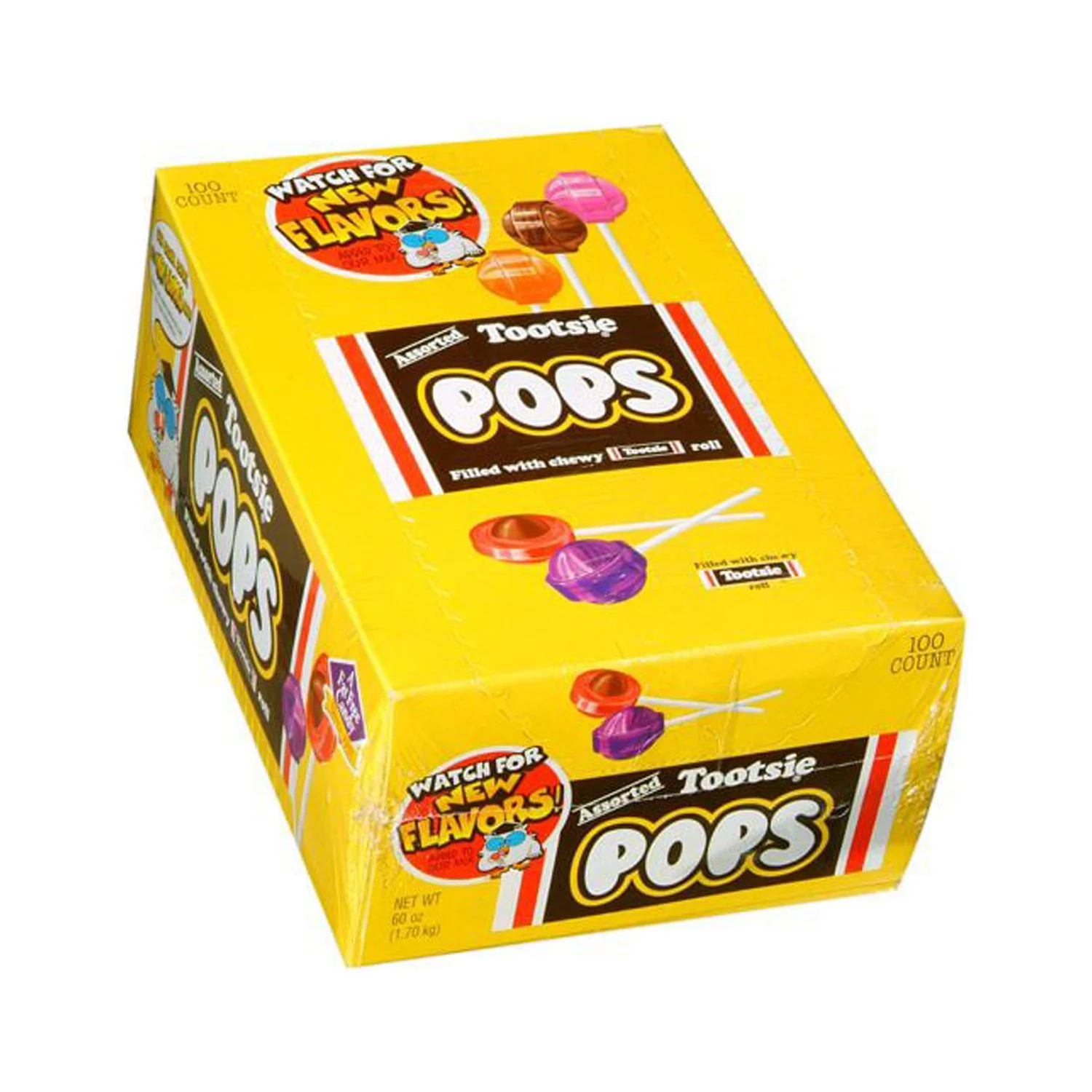 Tootsie Roll Assorted Pops 100 ct - (Pack of 2)