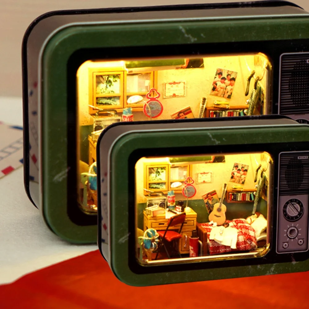 TBOLINE DIY Box Theater Wood Doll House Kit Mini Furniture Casa Roombox Toy (TH19)