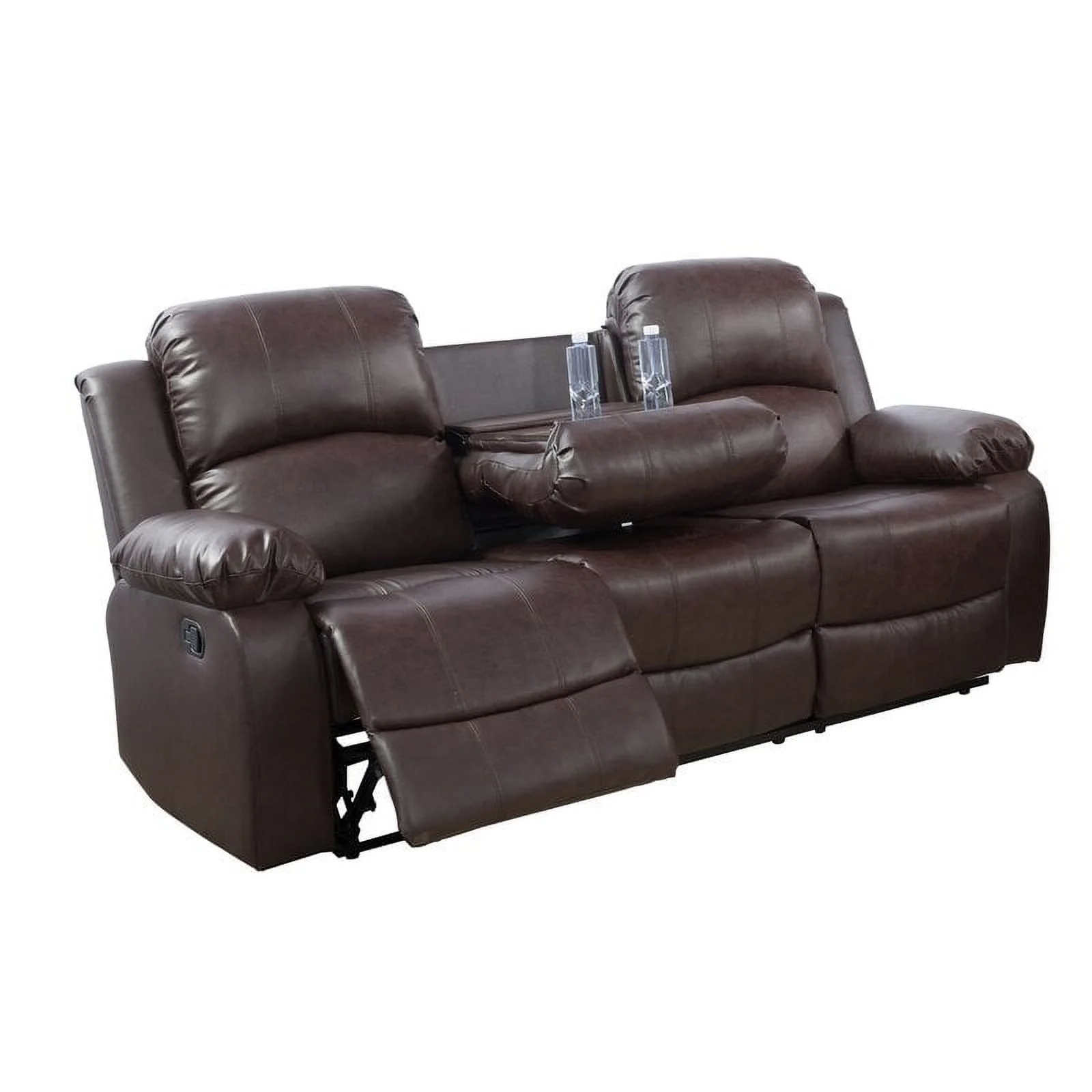 PonLiving Furniture Rena Living Room Manual Rocker Recliner / Fabric: Burgandy Rena Living Room Manual Rocker Recliner / Fabric: Burgandy