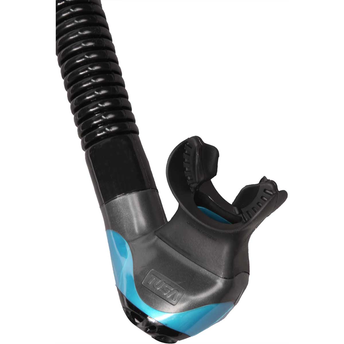 TUSA SP-170 Platina Hyperdry II Scuba Diving Snorkel, Translucent (Black/Ocean Green)