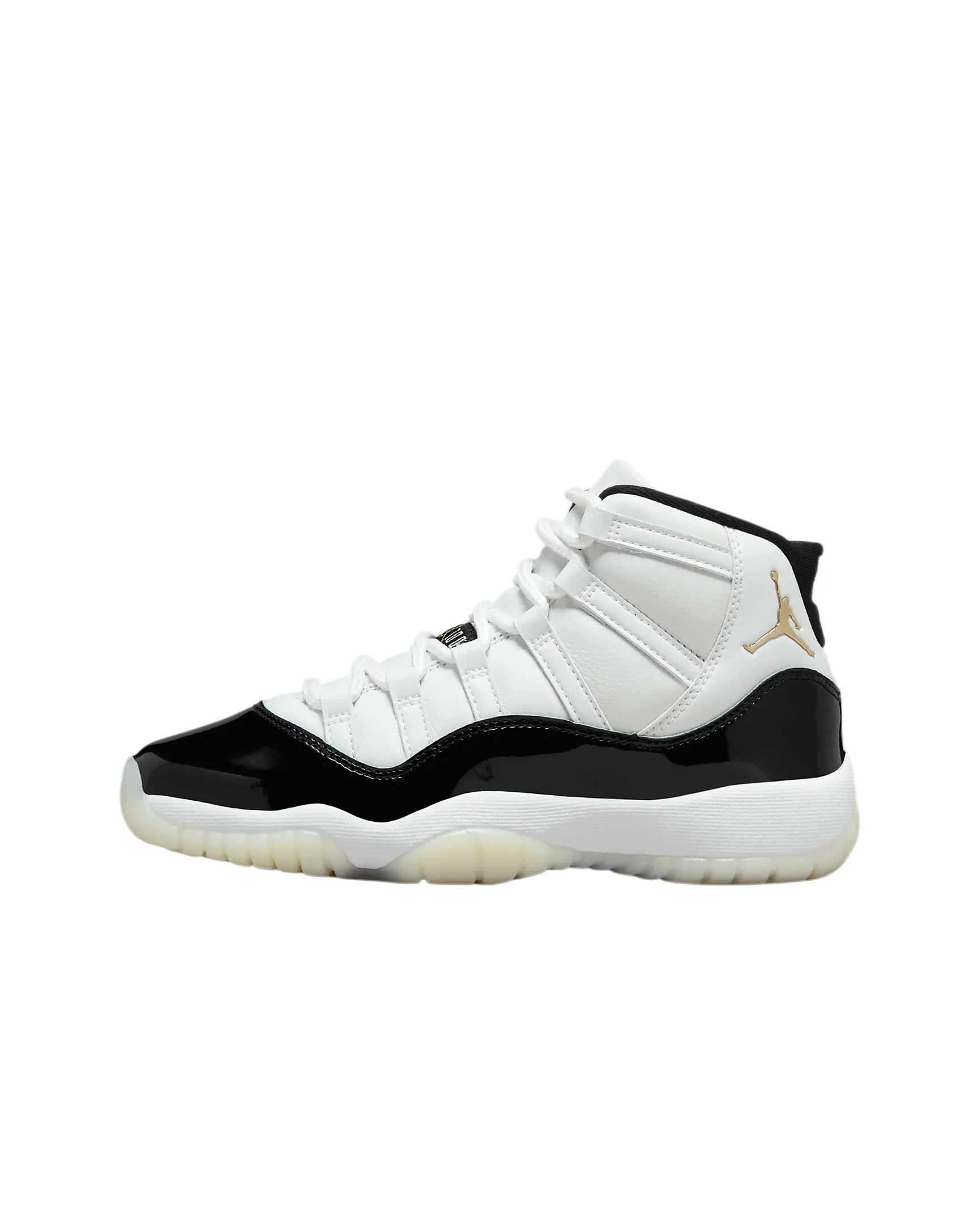 Grade School Air Jordan 11 Retro Sneaker White / Metallic Gold-Black 378038-170, Size 6-US