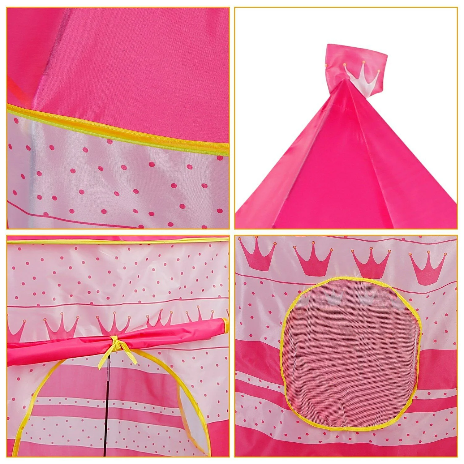 Foldable Pop Up Kids Castle Play Tent For Indoor And Outdoor