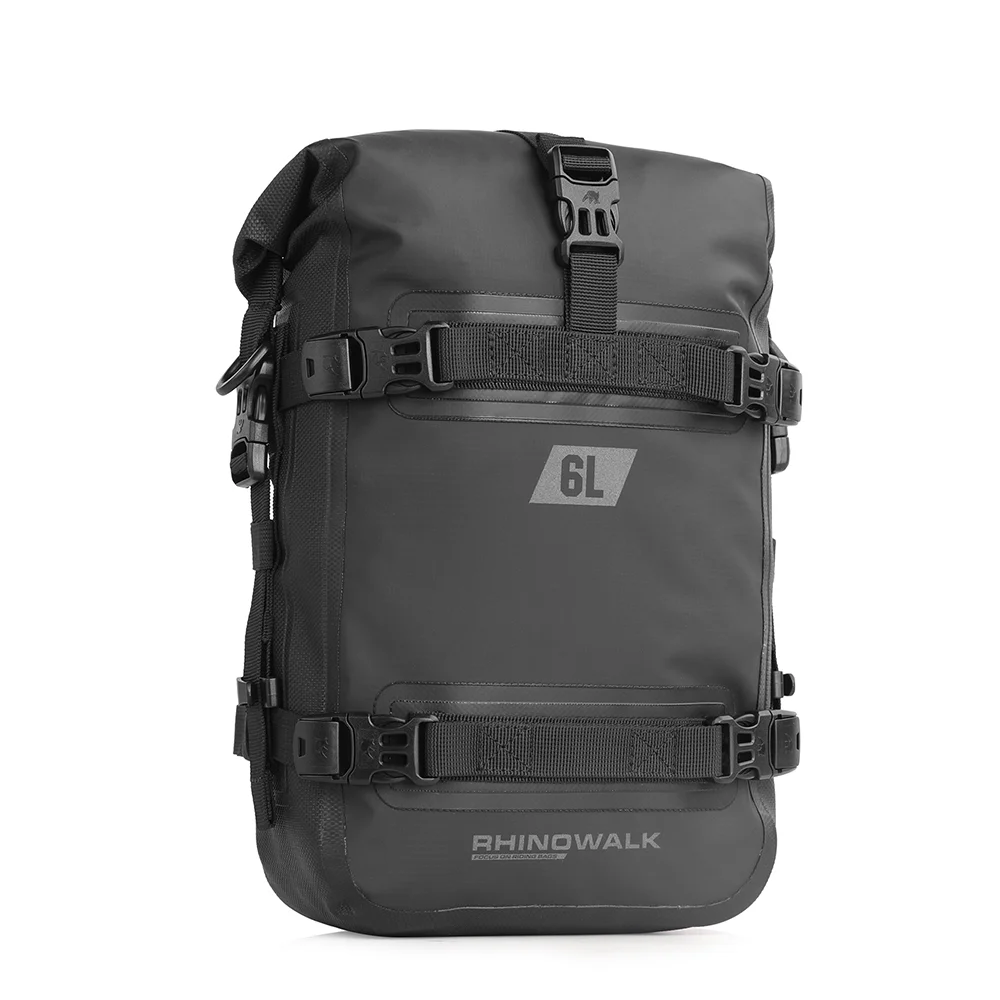 Rhinowalk Waterproof Motorcycle Bumpers Bag, 6L Side Frame Bag, Crash Bar Bag, Universal Riding Tools Storage Bag, Motorcycle Accessory