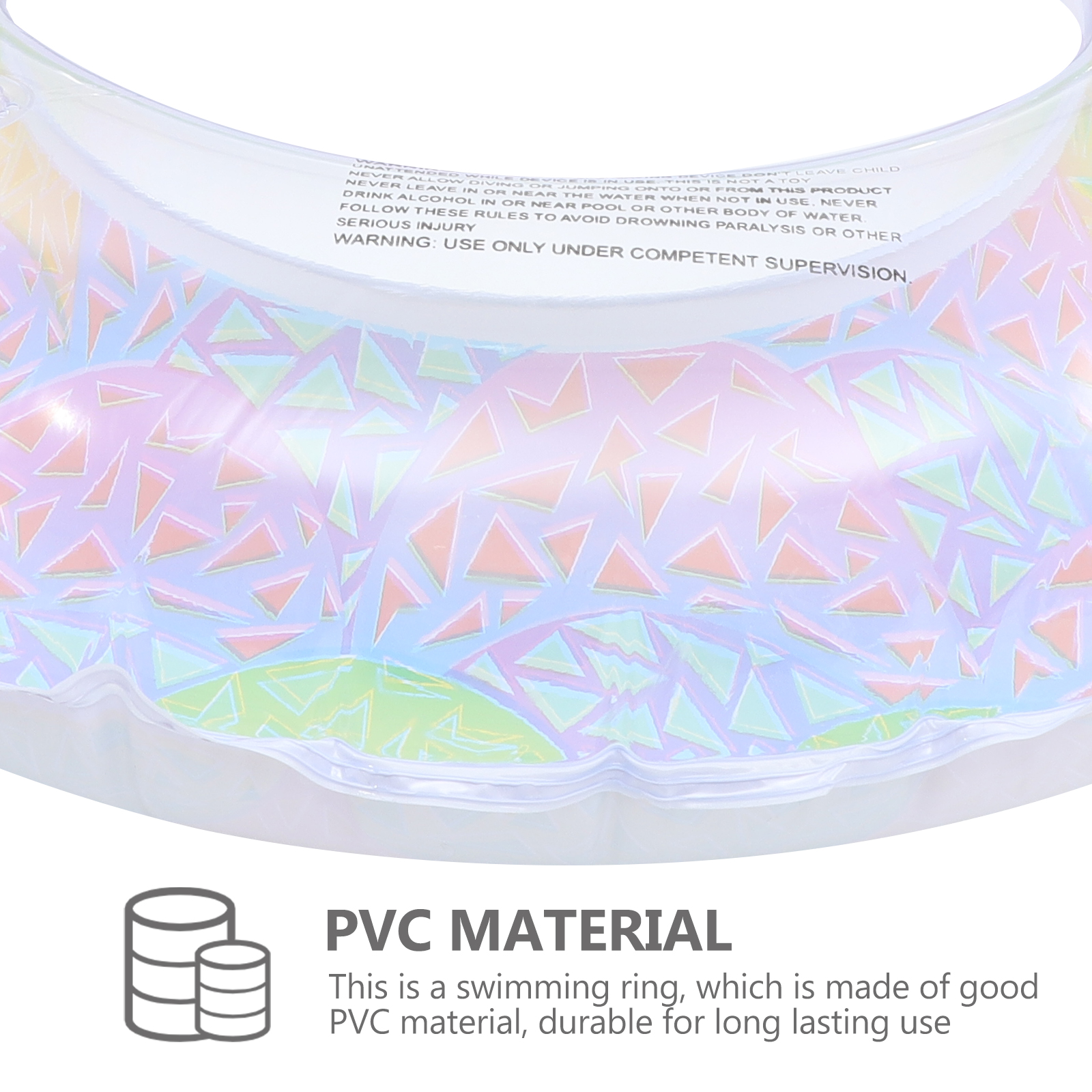 Rainbow Swimming Ring Inflatable Pool Mattress Children's Pool Buoy Men and Women Child